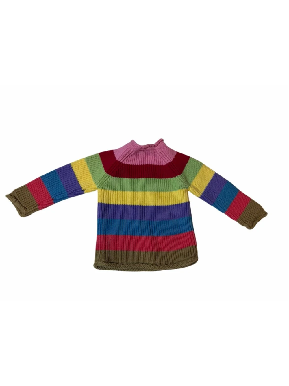 The Children’s Place Rainbow Stripe Knit Sweater Dress 18M Colorblock Cottagecor
